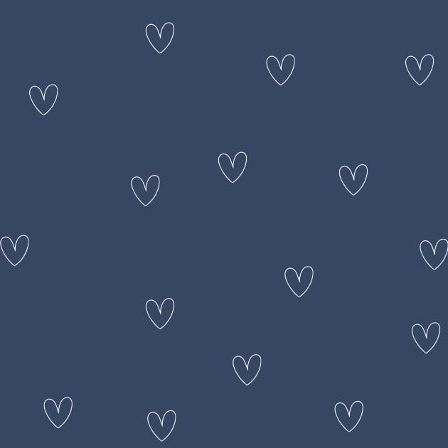 Theme Hearts dark blue