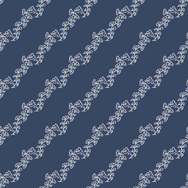 Theme small flowers dark blue