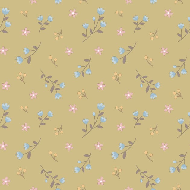 Theme bunten Blumen Beige