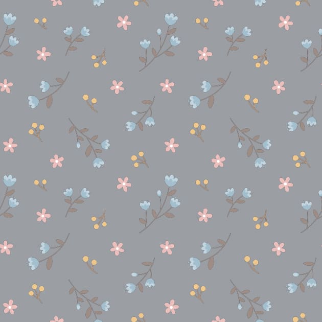 Theme colorful flowers Light grey