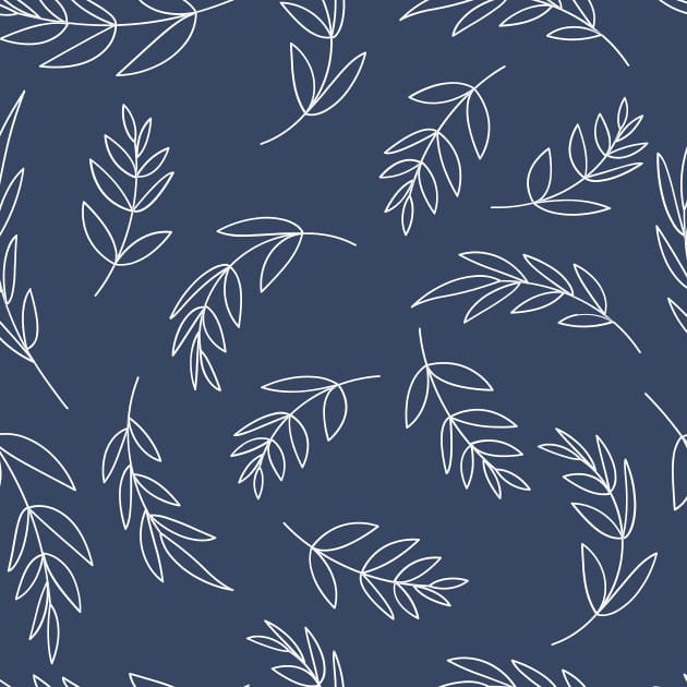 Theme leaves dark blue