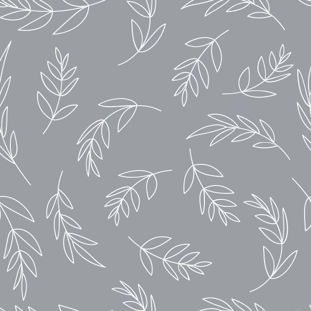 Theme leaves Light grey