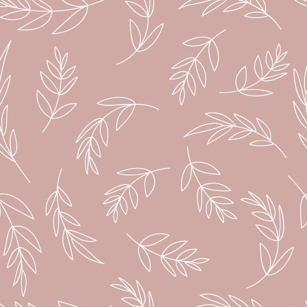 Theme leaves Light pink