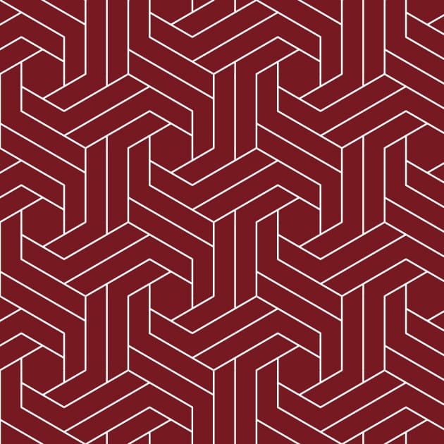 Theme geometric deep red